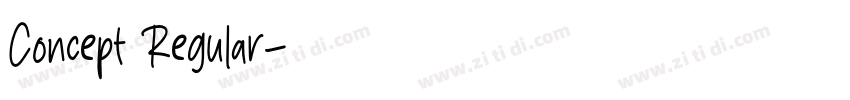Concept Regular字体转换